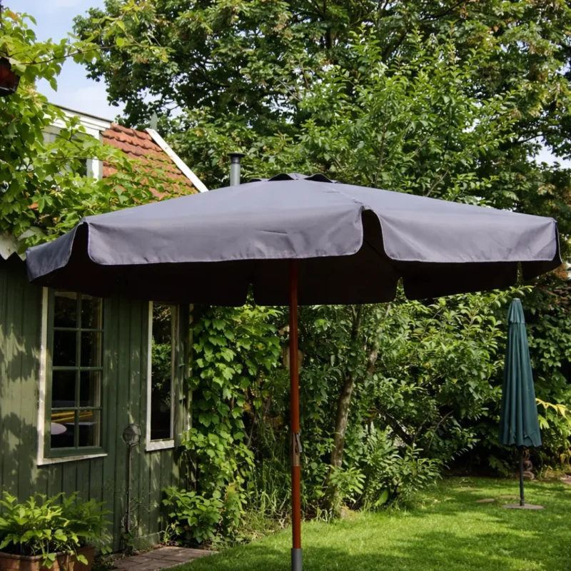 Toile ronde 3 m – 8 baleines avec volant Parasoldoek.nl, Sonnenchirmbezug.de, Teloombrellone.it